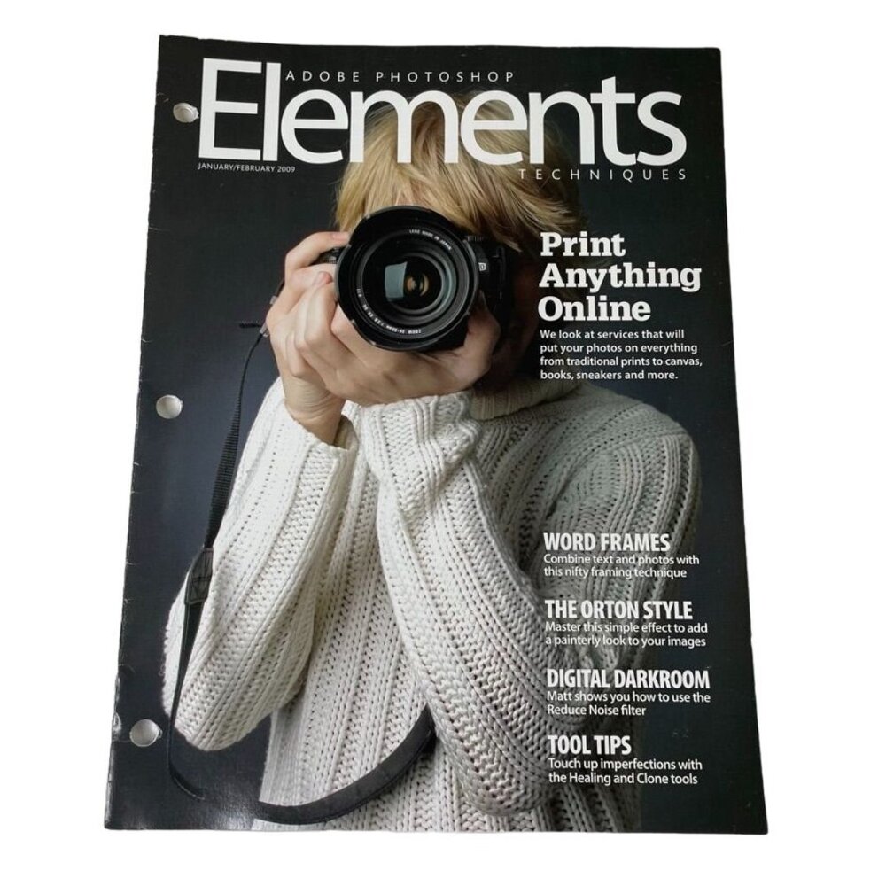 Adobe Photoshop Elements Techniques Magazine u Jan Feb 2009 Printing Online